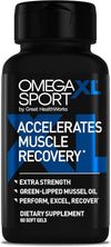 OmegaXL Sport muscle recovery formula with green-lipped mussel oil for DOMS and ROM support