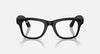 Ray-Ban Meta Wayfarer Gen 2 smart glasses in matte black with gray transition lenses, featuring sleek design and built-in smart technology.