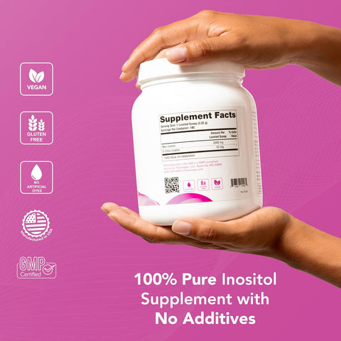 100% Pure Inositol Supplement facts