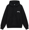 Stüssy Black Dice Hooded Sweatshirt – Graphic Pullover with Front and Back Logo