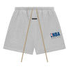 Fear of God Essentials x NBA Sweat Shorts – Light Heather Grey