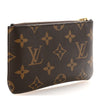 Louis Vuitton Monogram leather key pouch and coin purse with key chain from THE EA STORE, featuring signature monogram design.