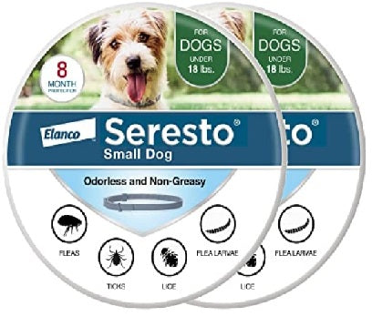 Seresto Small Dog Flea & Tick Treatment & Prevention Collar for Dogs Under 18 lbs. | 2 Pack
