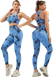 3 Piece Workout Sets for Women Butt Lifting Leggings with High Impact Sports Bra Gym Shorts THE EA STORE