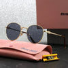 Miu Miu Round Metal Sunglasses
