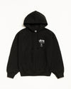 Stüssy Black World Tour Hooded Sweatshirt – Graphic Pullover with City Print