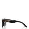 Black Square Sunglasses – Classic Luxury Frame with Gold Details