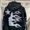 Hellstar Black Graphic Print Hoodie – "Faith to Paradise" Streetwear Pullover Sweatshirt