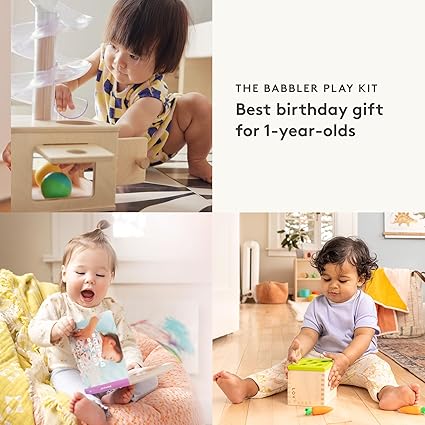 LOVEVERY The Babbler Play Kit – The Perfect Montessori Birthday Gift for 1-Year-Olds