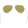 Ray-Ban Classic Gold Frame Aviator Sunglasses with Orange/Gold Flash Mirror Lenses