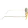 Ray-Ban Classic Gold Frame Aviator Sunglasses with Orange/Gold Flash Mirror Lenses