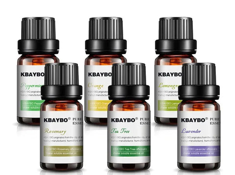 Kbaybo pack of 6 essential oils Therapeutic-Grade Plant Extract for Stress Relief E.A.