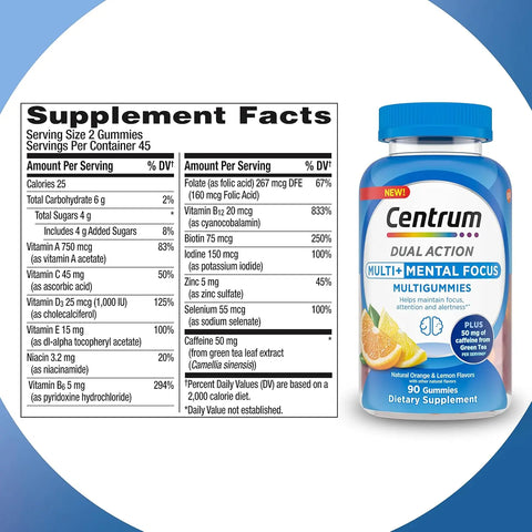 Centrum supplement fact