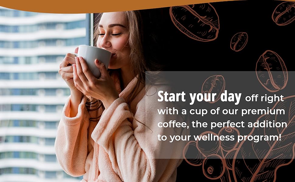 Premium Instant Coffee offers detox blend with bold roast for metabolism boosting weight-loss drink.
