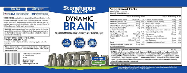 Dynamic brain Dietry supplement