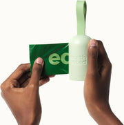 Earth Rated compostable Dog Poop Bag Holder with Dispenser open packaging.