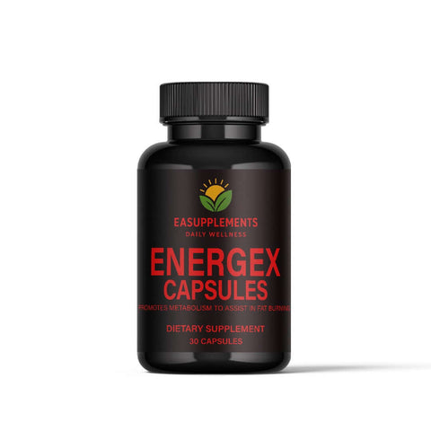 Energex Capsules Natural Supplements for Metabolism from EA Stores promote energy & hormone balance.