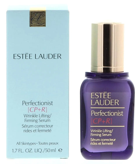 Estee Lauder Perfectionist anti wrinkle lifting serum firming treatment bottle.