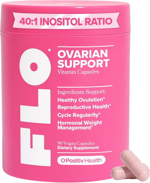 FLO Ovarian Supplements for Women's Hormonal Health offer DIM support for hormonal acne & clear skin