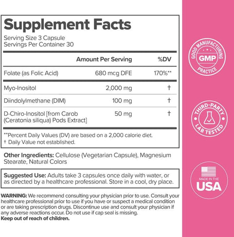 FLO Ovarian Support Supplements Facts