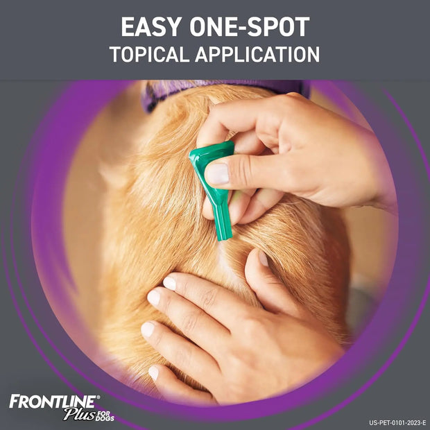 FRONTLINE Plus Flea and Tick Treatment for Small Dogs Upto 5 to 22 lbs & 45 to 88 with 6 Treatments THE EA STORE