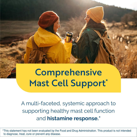 Researched Nutritionals HistaQuel provides herbal mast cell support with vegetarian capsules.