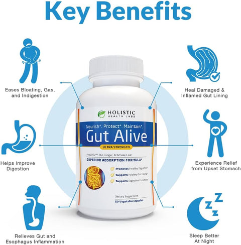 Holistic Health Labs Gut Alive key benefits 