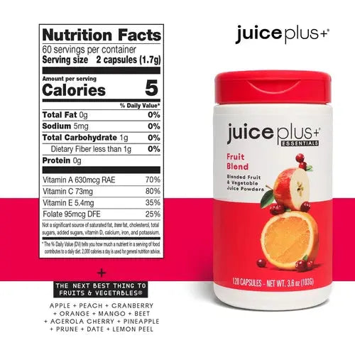 Juice Plus essentials Supplement Facts