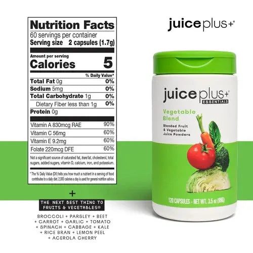 Juice Plus vegetable supplements fact