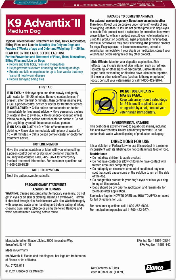 K9 Advantix 2 Medium Dog