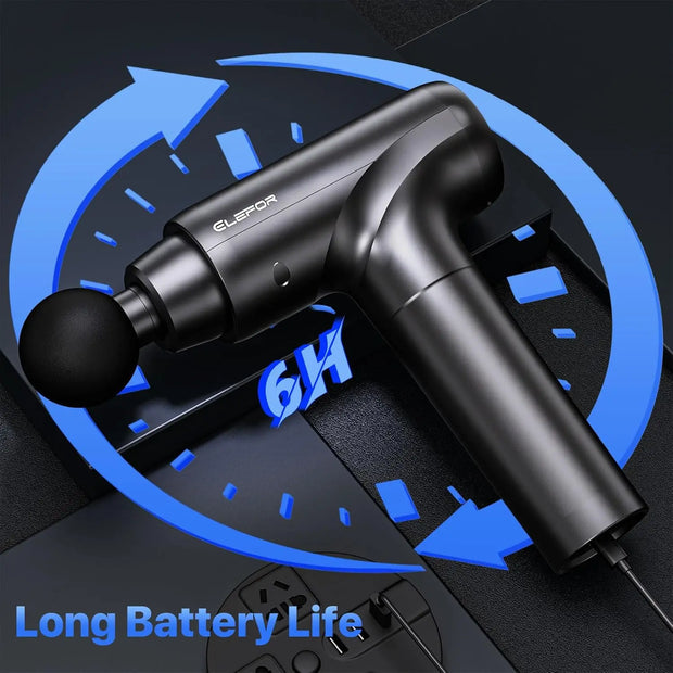 Massage Gun Deep Tissue,Percussion  (Matte Black) E.A