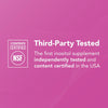 NSF third-party tested supplement label 