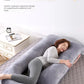 J-Shaped Pregnancy Pillow with Crystal Velvet Cover