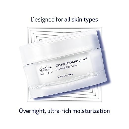 Obagi Hydrate Luxe Moisture-Rich Cream packaging on a white background
