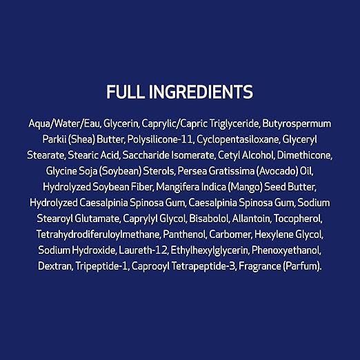 List of full ingredients 