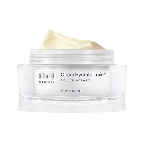 Obagi Hydrate Luxe Moisture-Rich Cream jar on a white background
