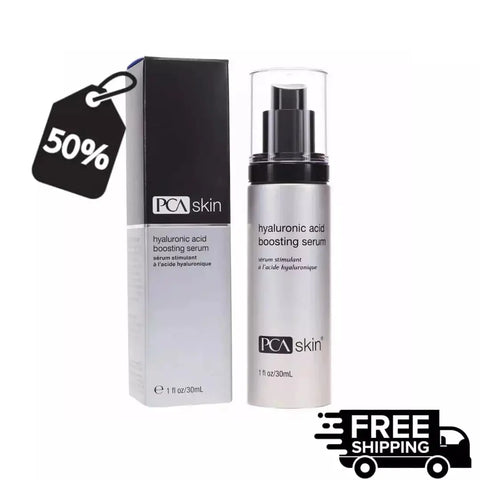 PCA Skin Hyaluronic Acid Boosting Serum bottle Hyaluronic acid for dry skin and fine line reduction.
