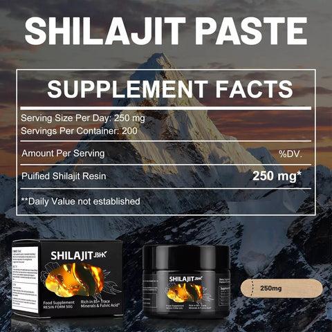 JBHK shilajit supplement facts