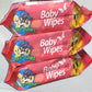 "Baby and Child Home Cleaning Wet Wipes in Bags"