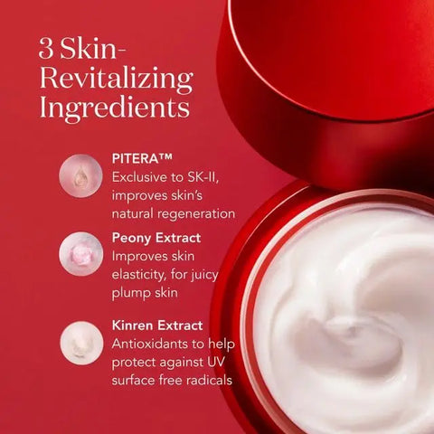 SK-II SKINPOWER Airy Face Cream. SKII Moisturizing Cleanser with 3 skin revitalizing ingredients.