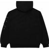 Black Sp5der I Love Sp5der Heart Hoodie featuring bold graphic print, authentic streetwear pullover from THE EA STORE.