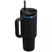 Stanley 40 oz Quencher Tumbler filled with iced tea, highlighting cold retention and all-day refreshment.