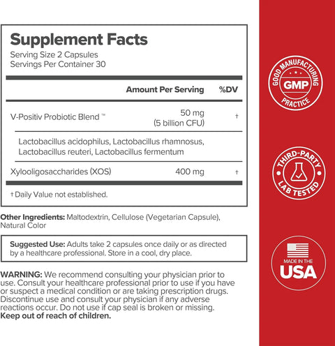 uro vaginal probiotic supplement facts
