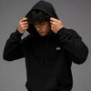 Alo Yoga Men’s Black Fleece Pullover Hoodie – Premium Oversized Heavyweight Athleisure Sweatshirt
