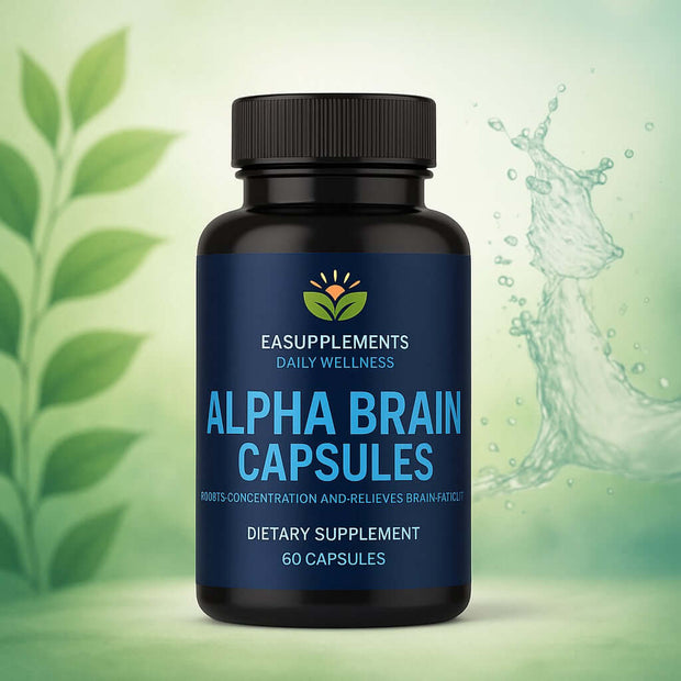 Alpha Brain Capsules – 60 Count | Nootropic for Focus, Memory & Mental Clarity – EA Supplements