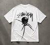 Stüssy Black Widow 8-Ball Graphic Tee – Off-White/Natural