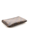 Louis Vuitton Monogram leather key pouch and coin purse set with key chain from THE EA STORE, featuring classic designer monogram pattern.