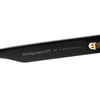 Black Square Sunglasses – Classic Luxury Frame with Gold Details
