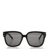 Black Square Sunglasses – Classic Luxury Frame with Gold Details