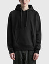 Stüssy Black Hooded Sweatshirt – Minimalist Pullover with Signature Hood Logo